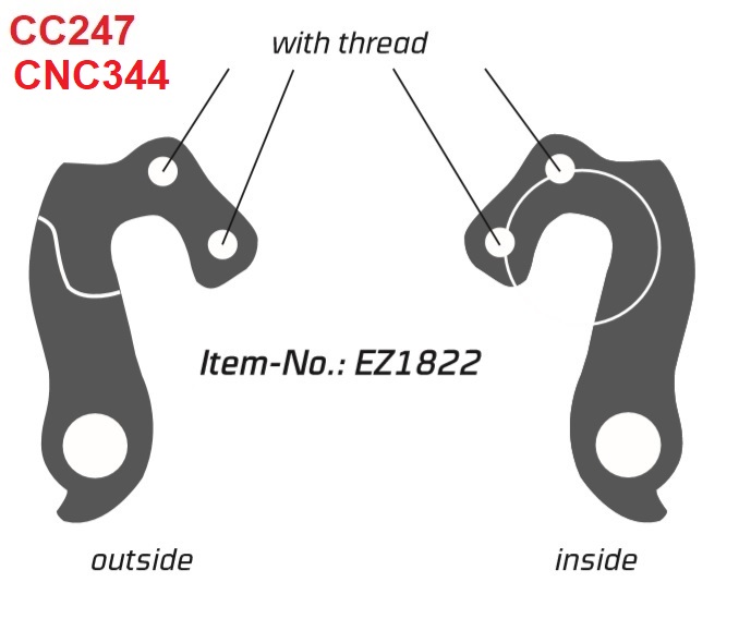 Rear Gear Mech Derailleur Hanger - CNC344 - Image 5